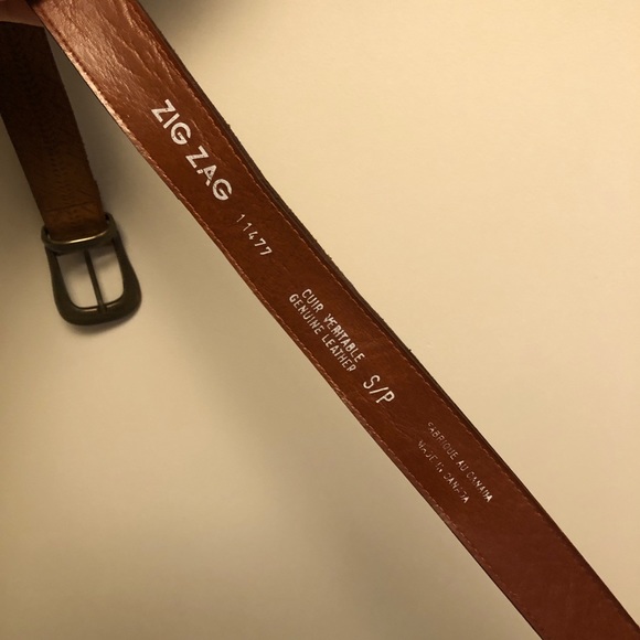 Vintage western leather belt - Picture 3 of 3